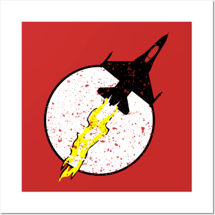 F-16 Fighting Falcon Thunder Logo Posters and Art